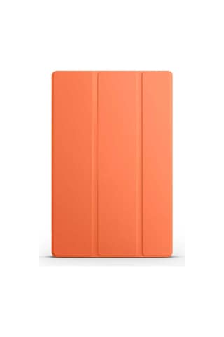 Galaxy Uyumlu  Tab A8 10.5 Sm-x200 2021 Bulut E-ticaret Smart Cover Standlı 1-1 Kılıf-turuncu Arka Kapak