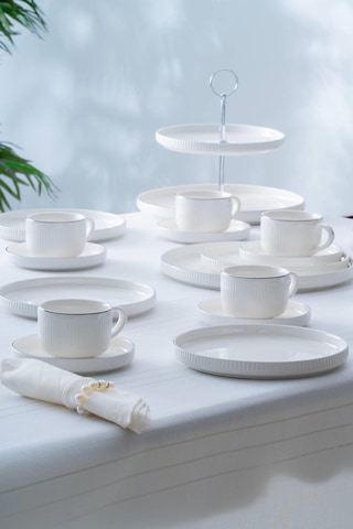 Acar Sierra 6 Kişilik 20 Parça Brunch Seti - Silver