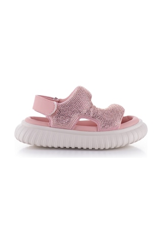 Kız Çocuk Taşlı Rahat Sandalet 26y845 Pembe