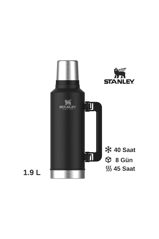 Stanley Legendary Klasik Vakumlu Paslanmaz Çelik Termos 1.9 Lt Siyah