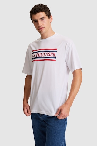 U.s. Polo Assn. Erkek Beyaz Tişört 50327191-vr013
