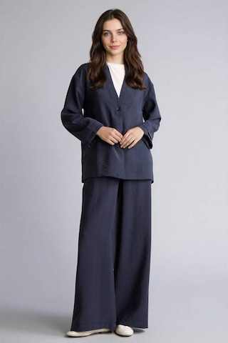 Defacto Regular Fıt V Yaka Modal Kimono H0673ax26spnv42 Lacivert-nv42