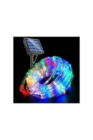 10 Metre Güneş Enerjili Rgb Led Hortum Işık Kumandalı Su Geçirmez Bahçe Balkon Dış Mekan Aydınlatma Diğer