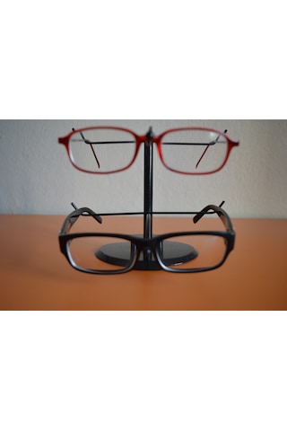Gözlük Standı Organizer 2 Li Siyah
