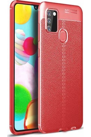 Galaxy A21S Kılıf Zore Niss Deri Desenli Silikon Kılıf