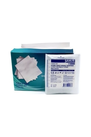 4 Kat Non Woven Steril Spanç 7.5 x 7.5 CM 100 Adet