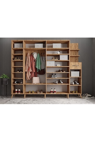 Açelya Portmanto Vestiyer Çam  M7 270 CM