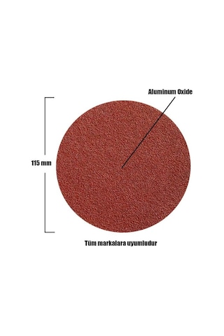 Mercure 115mm Cırt Zımpara 10 Adet
