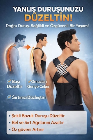 Posturex Korse Yelek Standart Beden