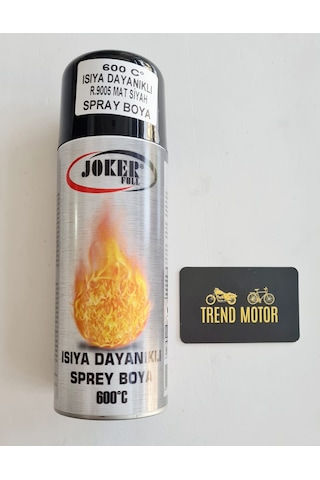 400ML SPREY EGZOZ BOYASI MAT SİYAH ISIYA DAYANIKLI 600C - MOTOSİKLET