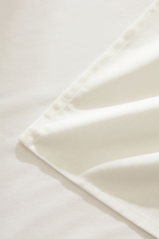 Kaşmir Home Basic %100 Pamuk Tek Kişilik Çarşaf Takımı Offwhite Beyaz