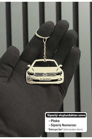 Plakanıza Özel Volkswagen Passat Anahtarlık Paslanmaz Çelik Plakanıza Özel Volkswagen Passat Anahtarlık Paslanmaz Çelik