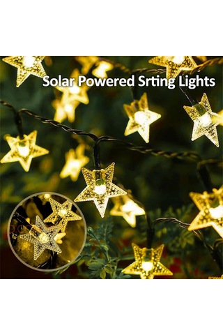 Tenfowee Güneş Enerjili Bahçe Ve Balkon Işıkları, 100 Led Su Geçirmez Şenlik Aydınlatma Seti Diğer