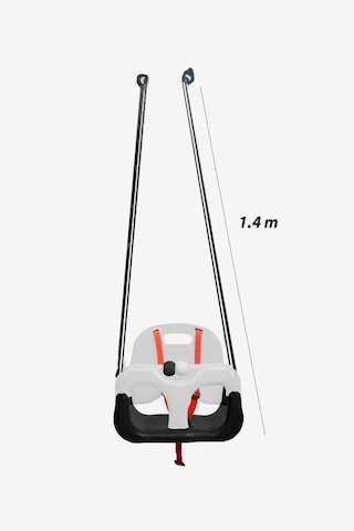Çocuk & Bebek Salıncağı Salıncak Emniyet Kemerli Siyah Beyaz