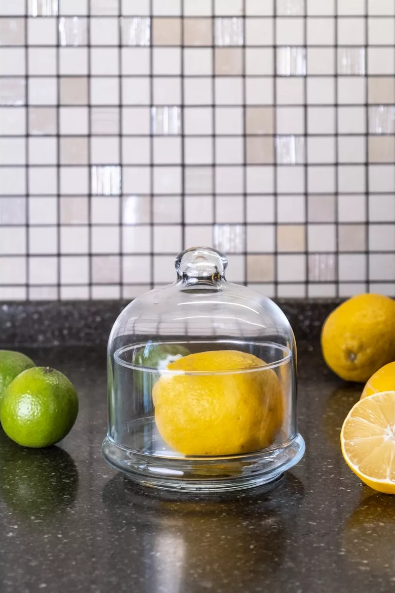 Pasabahce Kapaklı Cam Şekerlik 500 Ml. 188947689 Beyaz