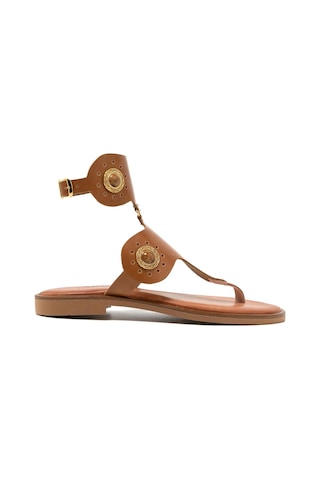146 Camel Sandalet Kadın 21075 Myconian 2025 Greek Sandal Camel