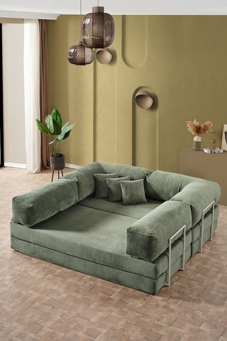 Legom Petek Aktivite Koltuğu Yatak Olabilen Çok Amaçlı Kanepe L Koltuk Yeşil Yeşil