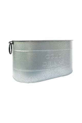 Cold Drink Oval İçecek Kovası Gri