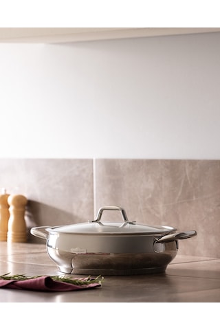 Madame Coco Vera Kısa Tencere - Çelik - 26 Cm Çok Renkli