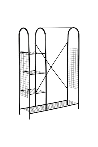 Gardrop Askı Metal Askılık Kıyafet Etek Askısı 5181 Siyah