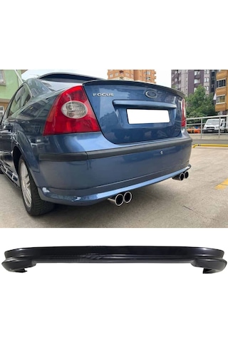 Ford Focus 2 Sedan Arka Ek Difüzör Siyah Plastik 2004 2005 2006 2007 2008 Arka-difizör-bodykit-ek