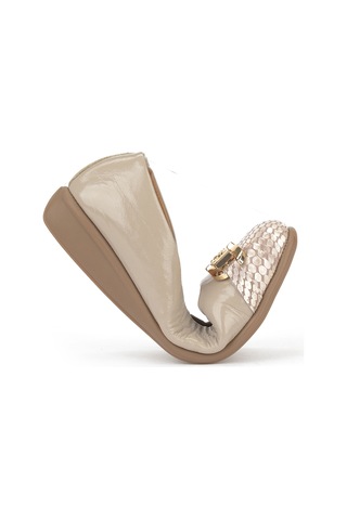 Ziya, Kadın Hakiki Deri Babet 1531050z26142208k Vizon 1531050z26142208k 310 VIZON