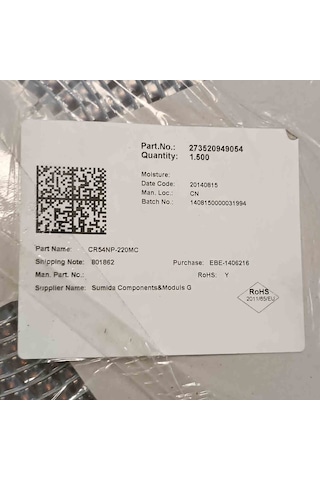 Cr54np-220mc 22uh 1.1a Sumıda Smd Bobin 15 Adet