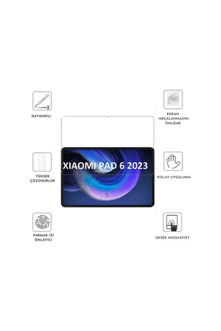 Xiaomi Pad 6 11 İnç Uyumlu 360 Dönebilen Standlı Tablet Kılıfı Ekran Koruyucu Ve Kalem Seti Kapaklı Kılıf