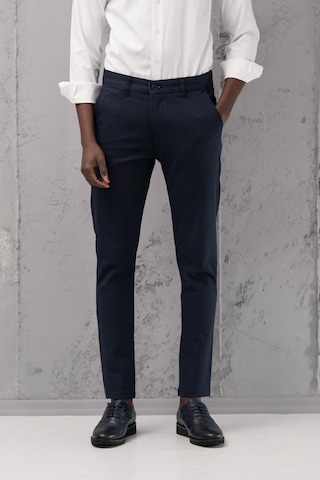 Slimfit Pamuklu Likralı Esnek Mevsimlik Kumaş Pantolon Lacivert