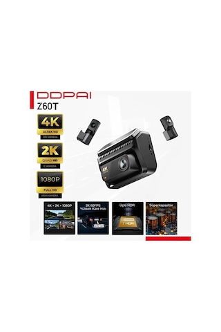 Ddpai Z60T 3 Kameralı Araç Kamerası Seti