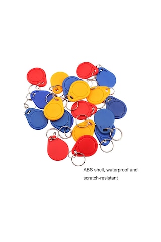 Sones 10 Adet Ic Erişim Kontrol Kartı Giriş Kontrolü M1 Uyumlu Fudan Rfid 13.56mhz Keyfob Sleutelhanger Etiketi Sleutelhanger Mavi