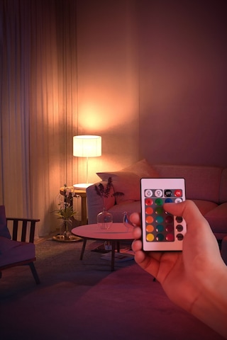 Thentech Rgb Modlu Uzaktan Kumandalı Led Ampul Gece Işığı Oyuncu Odaları İçin Uygun Ambiyans Ampul Beyaz