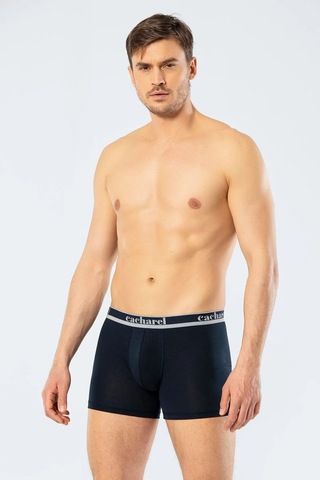Cacharel 1338 Erkek 3'lü Likralı Uzun Paça Boxer-lacivert&indigo&saks Lacivert