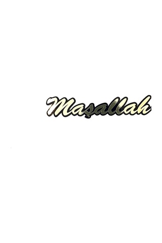 Maşallah 3d Yazı Arma Pleksi Sticker -