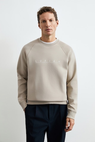Lufian Cooper Erkek Sweatshirt Bej Bej 112030198100550