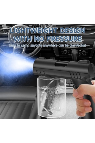 Willowhaven 2025 Yeni Taşınabilir Nano Mavi Işık Dezenfektan 1200mah Usb-c Şarjlı Siyah Ev Ofis Araç Sprey Diğer