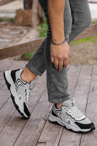 D122 Günlük Ortopedik Garantili Erkek Sneaker Spor Ayakkabı Füme