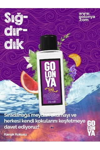 Golonya Karışım Kokulu Cam Şişe Kolonya 250 ML