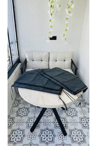 Bahçe Balkon Takımı Minder Kılıfı 1 Adet Antrasit