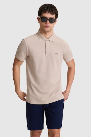 U.S. Polo Assn. U.s. Polo Assn. Erkek Taş Tişört Basic 50326963-vr049 Taş Rengi