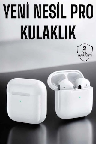 Yeni Nesil Pro Bluetooth Kulaklık Uzun Pil Ömrü Beyaz -