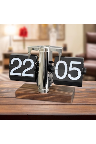 Suntek Flip Masa Saati Dijital Otomatik Paslanmaz-çelik-24-saat