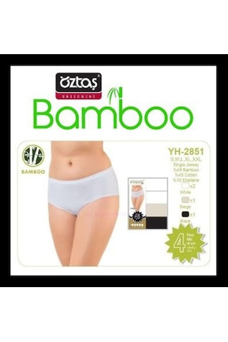 Öztaş Bayan Bambu Bato Külot (4''Lü Eko Paket) Yh2851
