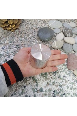 Silver 55 MM Grinder Alloy Herbal Öğütücüsü Parçalayıcı  Rb85slv
