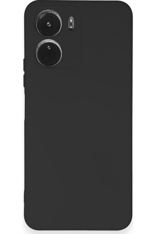 Vivo Y16 İçi Kadife Kaplı Esnek Silikon Kapak Ryc/ Nano Lansman Siyah