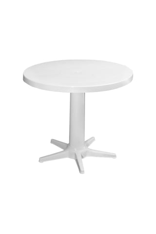Omnipazar Mt-gf205 Prima Rose Plastik Yuvarlak Bahçe Balkon Masa Ø75 Cm Çok Renkli