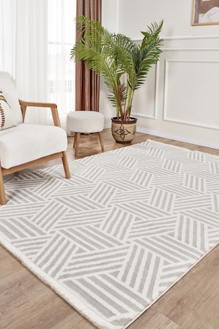 Kaşmir Halı 7/24 Plushy Tova Gray 200x290 Cm Gri