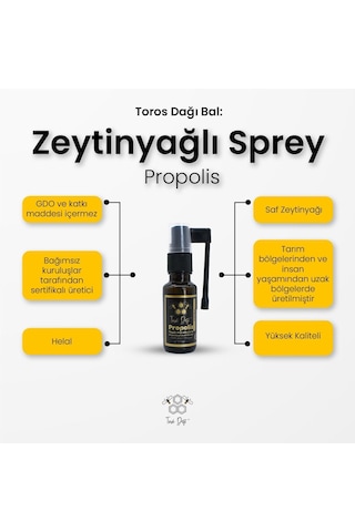 Zeytinyağlı Sprey Propolis 20 Ml