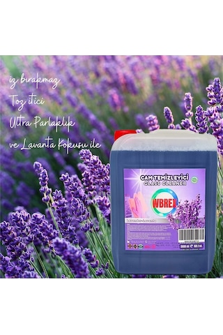 Wbrex Lavanta Kokulu Profesyonel Cam Temizleyici 5 L