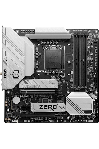 MSI B760M PROJECT ZERO DDR5 7800 MHZ (OC) RGB mATX Anakart